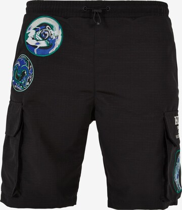 Karl Kani Regular Pants in Black: front