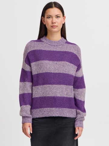ICHI - Jersey 'KAMARA LS13 ' en lila: frente