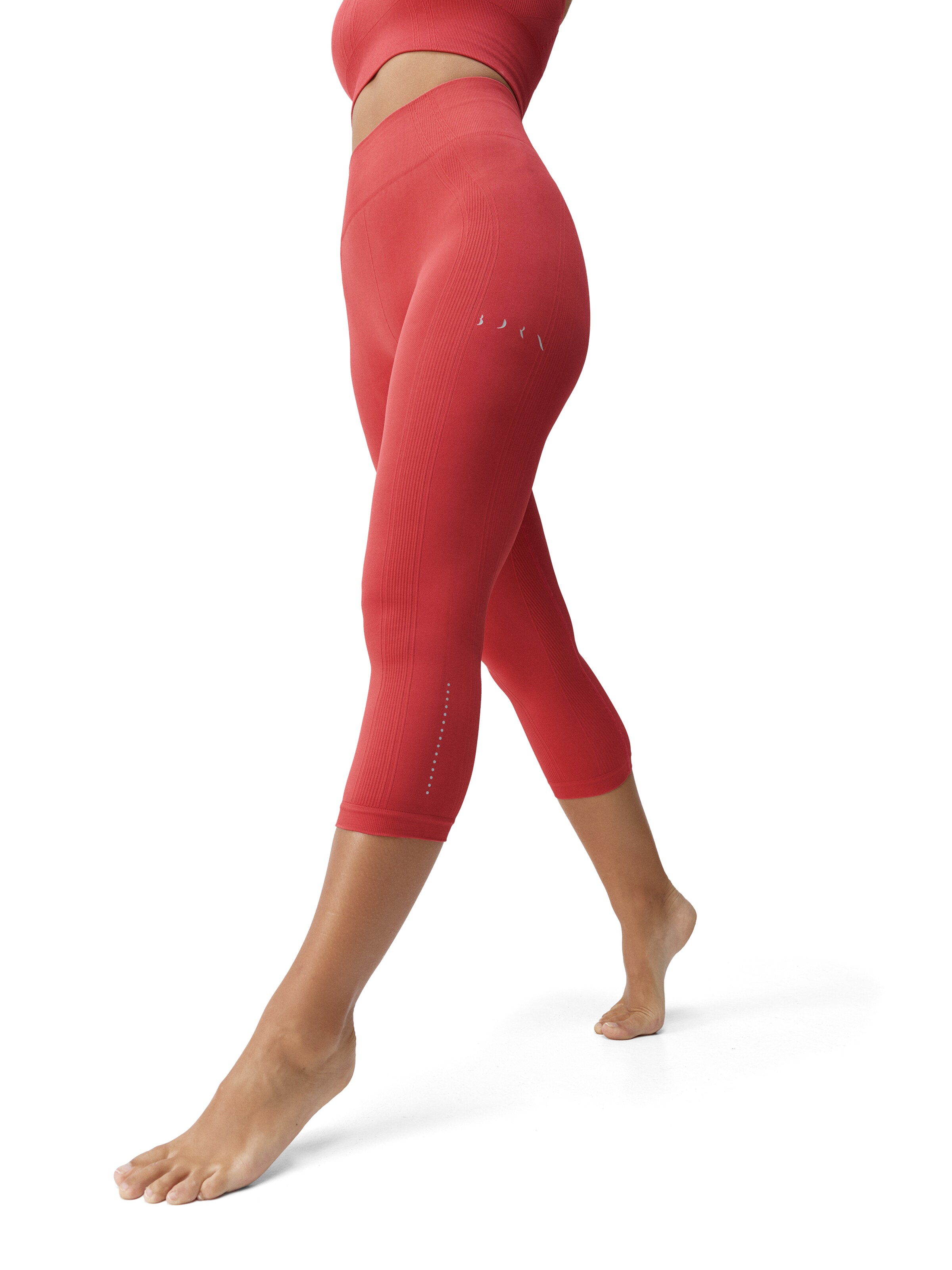 Born Living Yoga Skinny Leggings ' Zina ' in Oranje: voorkant