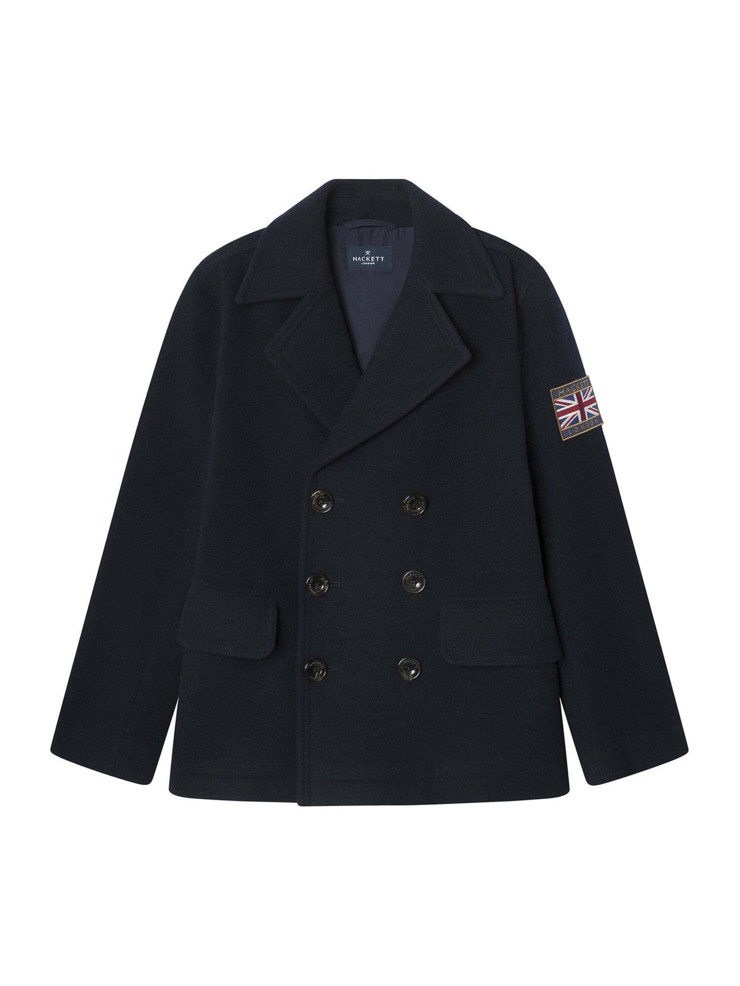 Cappotto 'PEACOAT UJK' di Hackett London in blu: frontale