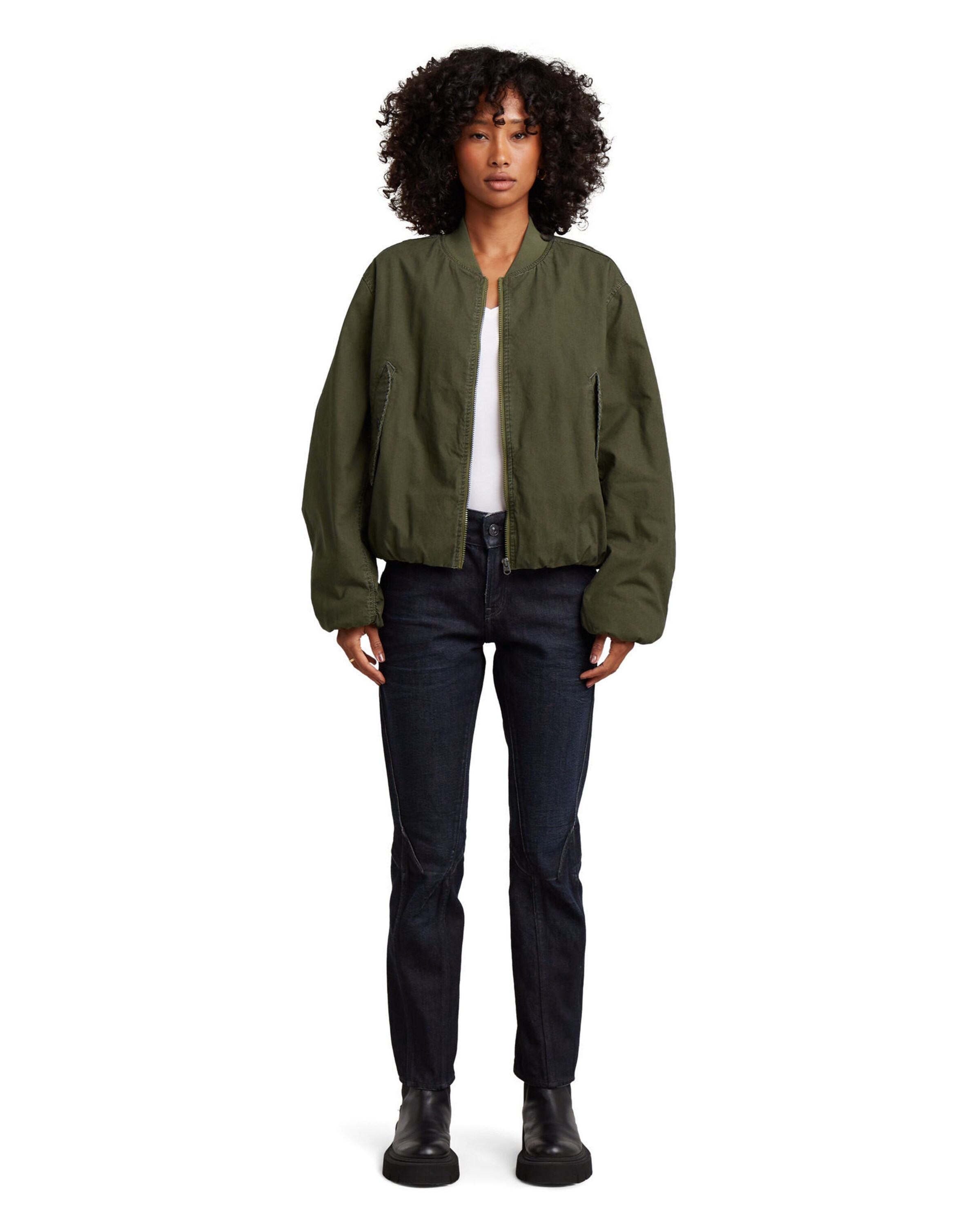 G-STAR Between-season jacket 'Bomber Padded Jacket' in Green