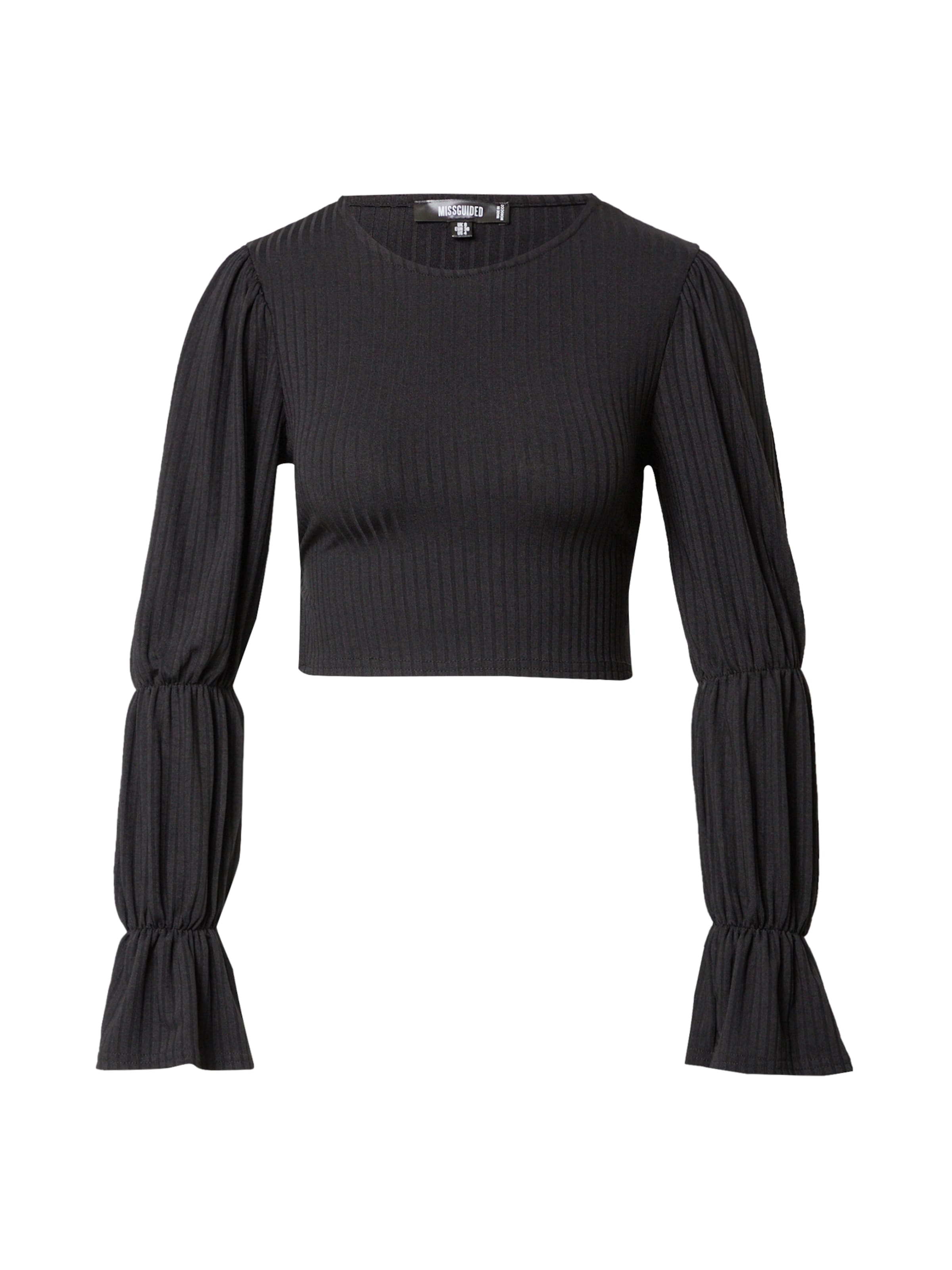 Missguided Tričko – černá: přední strana