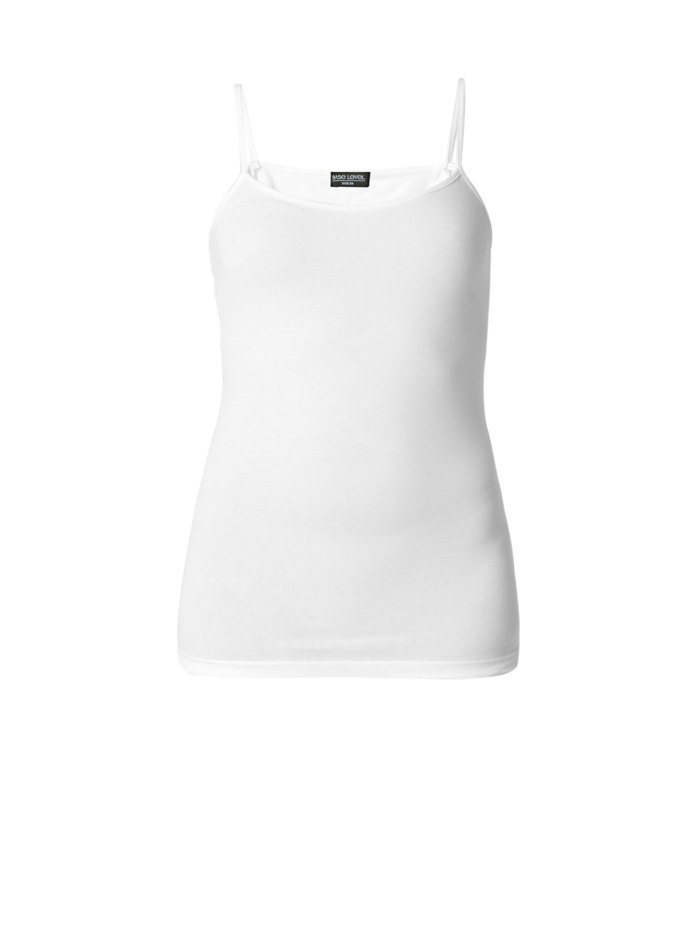 BASE LEVEL Top in White: front