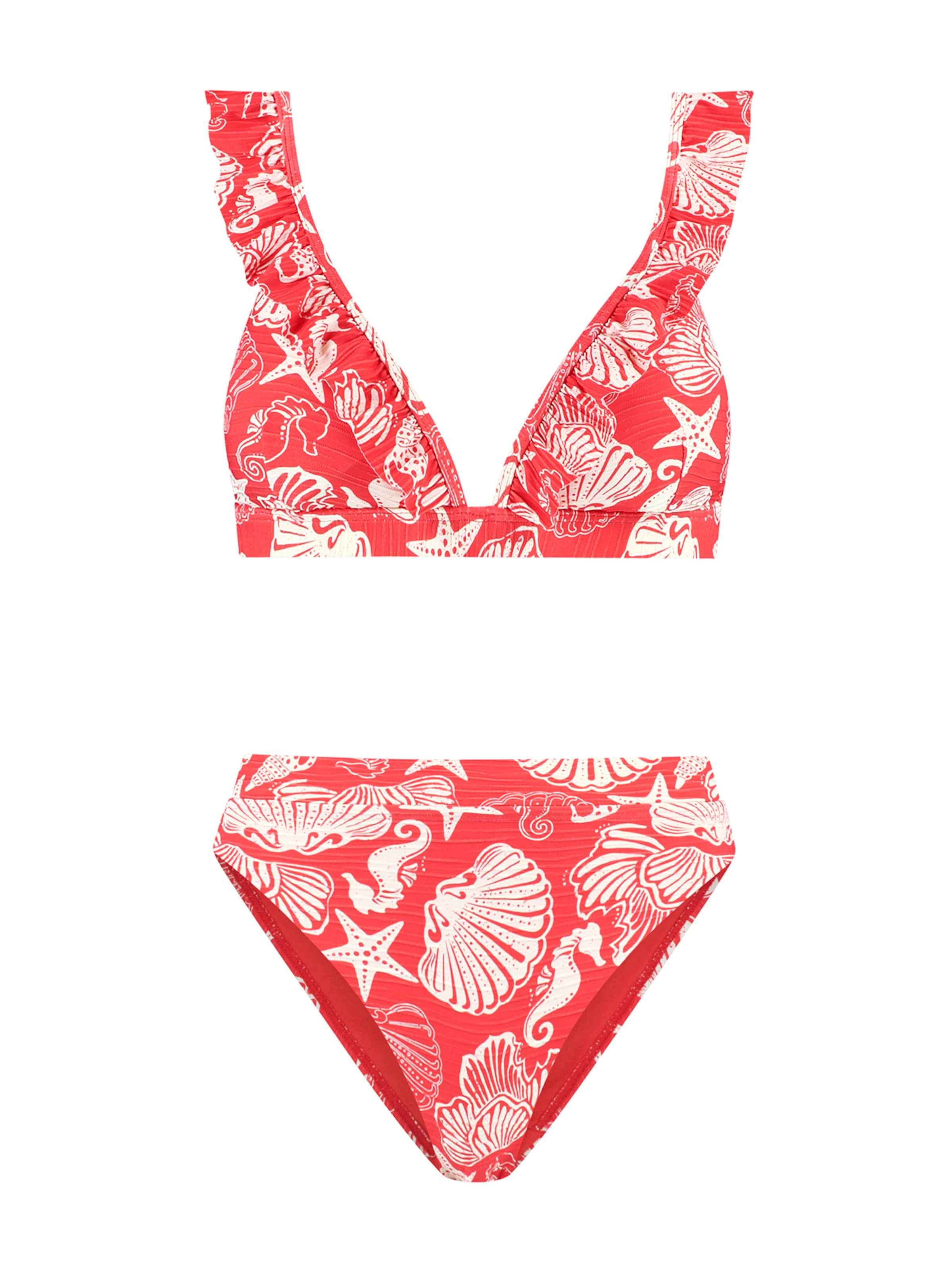 Shiwi Τρίγωνο Μπικίνι 'Bobby' σε κόκκινο: μπροστά
