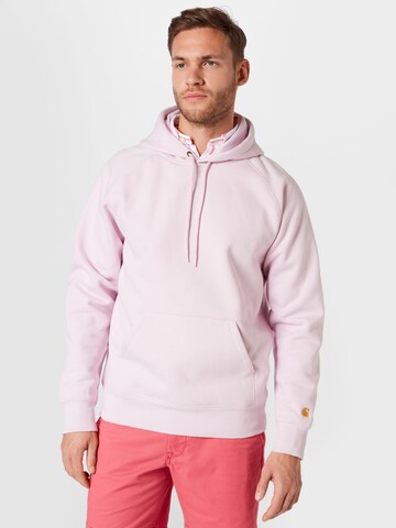 Carhartt WIP Sweatshirt 'Chase' in Pink: Vorderseite