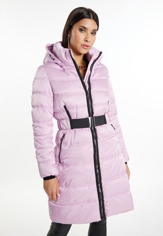 faina Winter Coat 'Caneva' in Purple: front