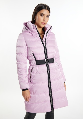 Manteau d’hiver 'Caneva' faina en violet : devant