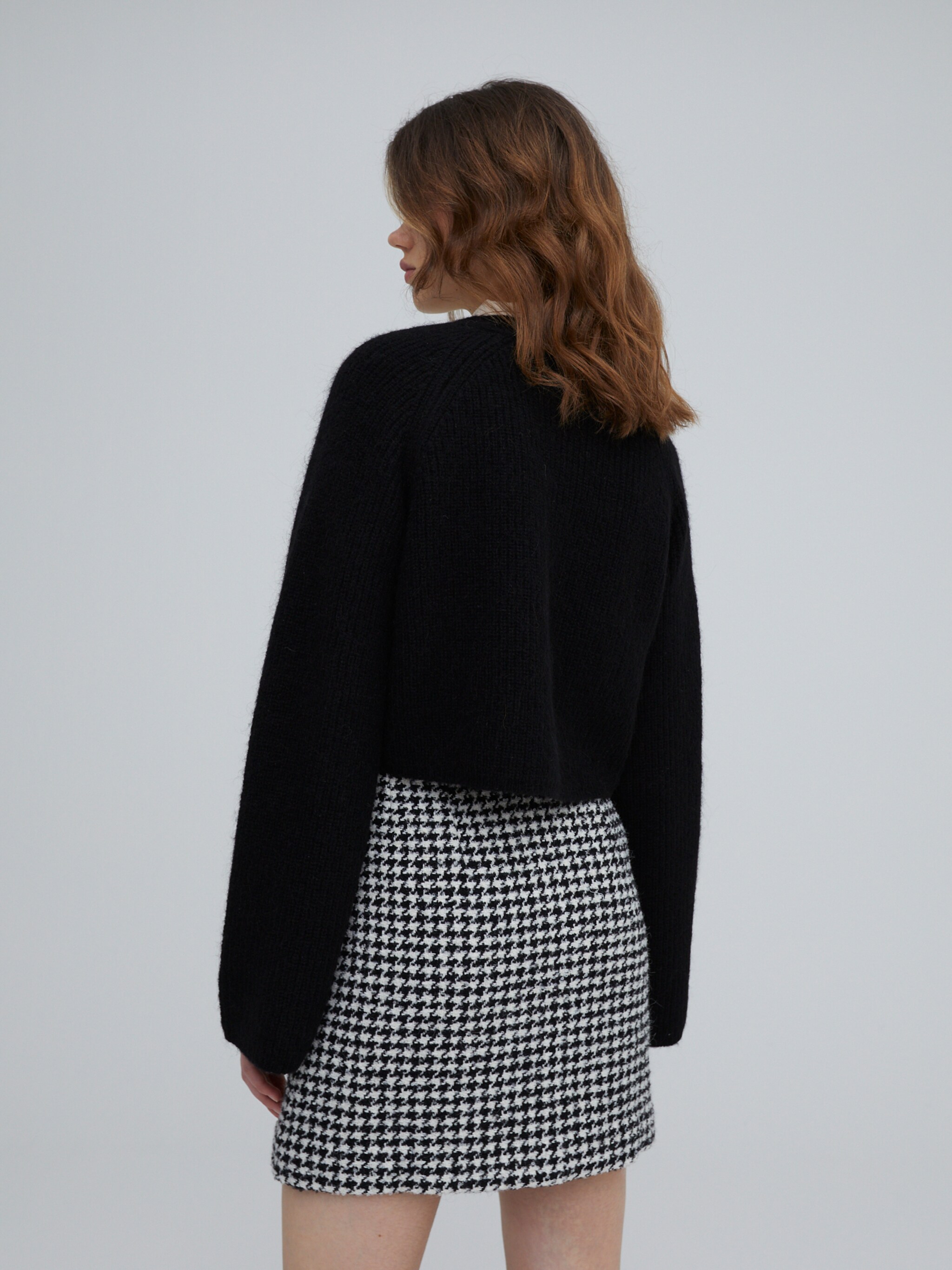 EDITED Producten Gebreid vest 'Vivienne' Zwart