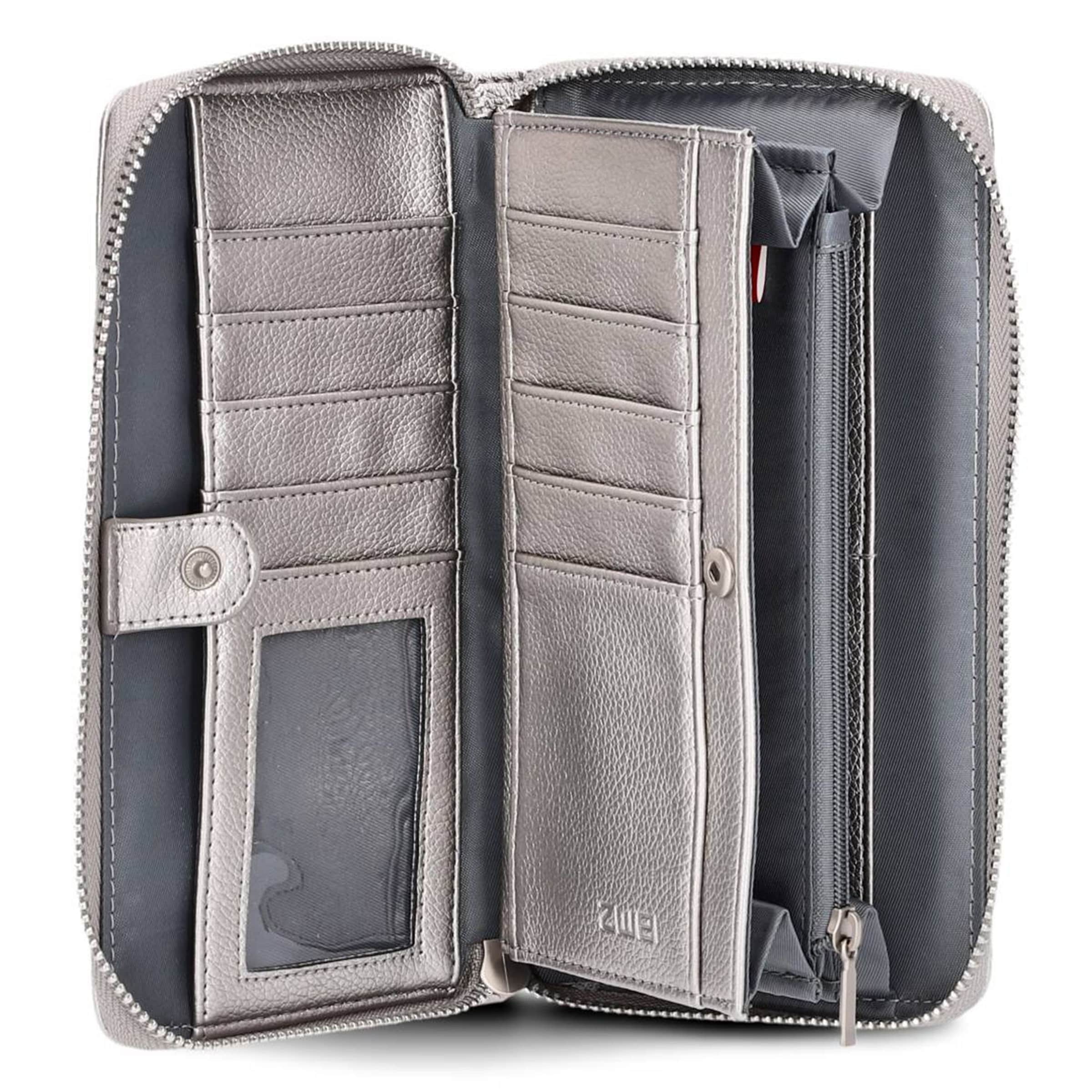 ZWEI Wallet 'Mademoiselle' in Silver