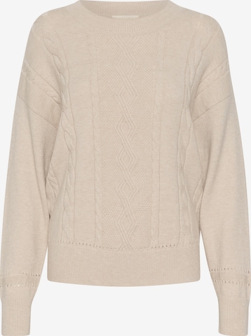 Pulover 'Dela' de la Cream pe bej: față