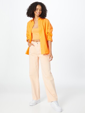 Pimkie Wide leg Jeans in Orange