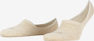 FALKE Ankle Socks 'Step High Cut' in Beige: front