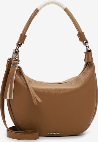 Sac à bandoulière 'Jeanine' Emily & Noah en marron : devant