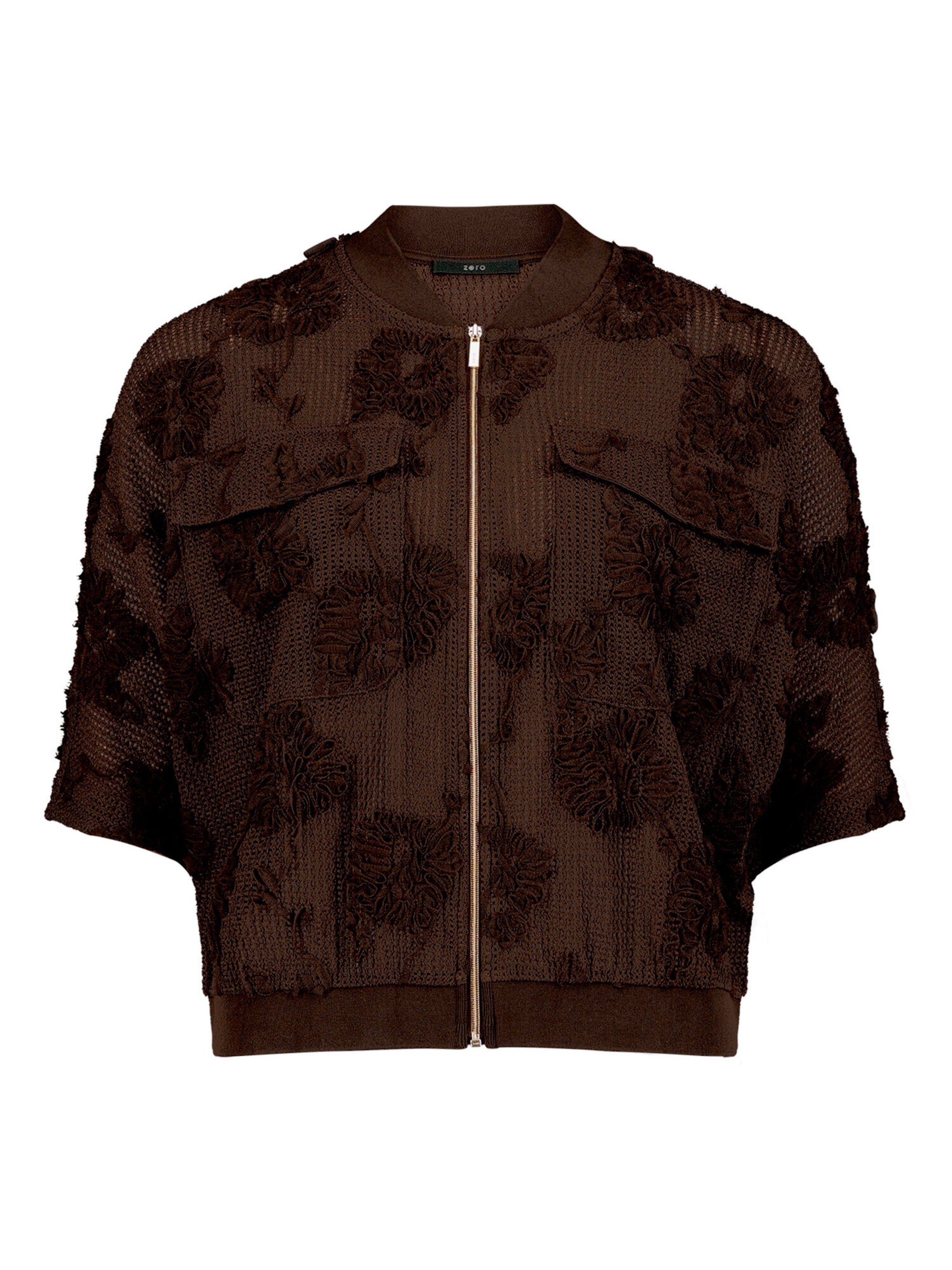 Blazer zero en marron : devant