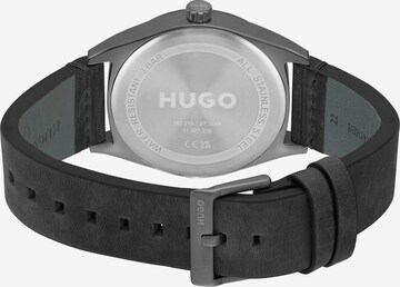 HUGO Red Analog Watch in Grey