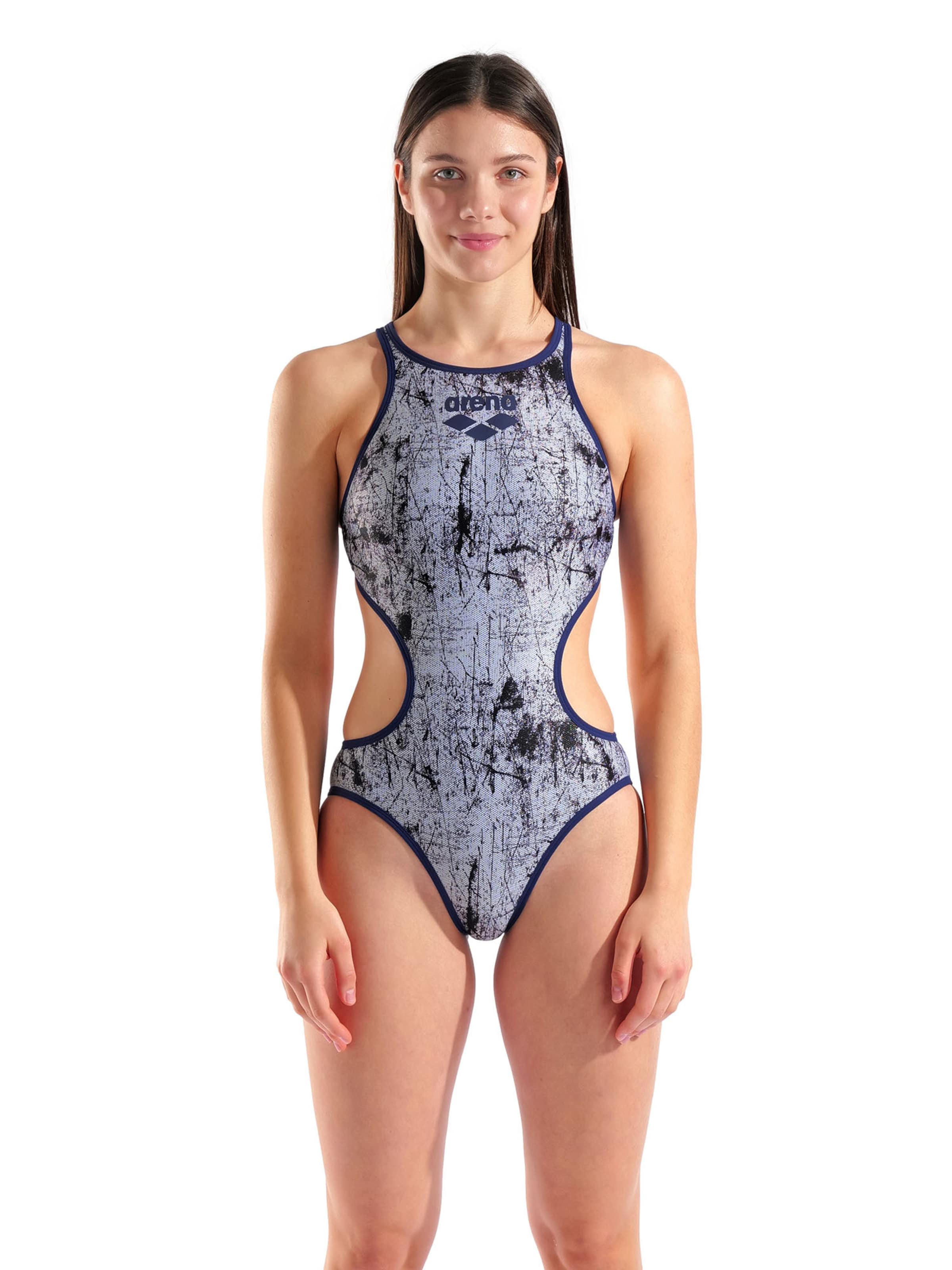 ARENA Бюстье Купальник 'LACQUER' в Белый: спереди