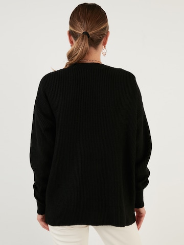 LELA Knit Cardigan in Black