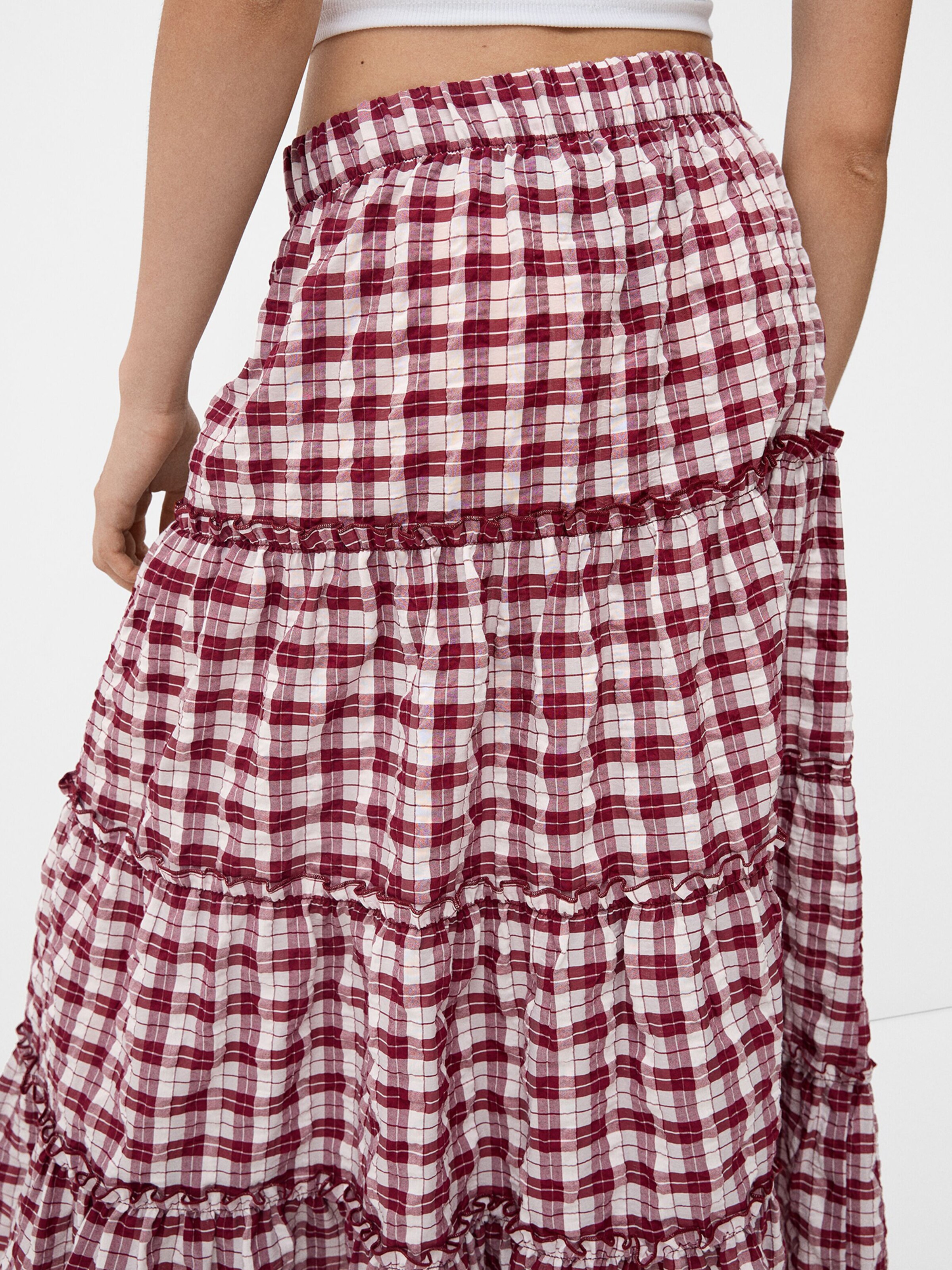 Jupe a carreaux bershka hot sale