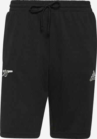 ADIDAS PERFORMANCE Regular Workout Pants in Black: front