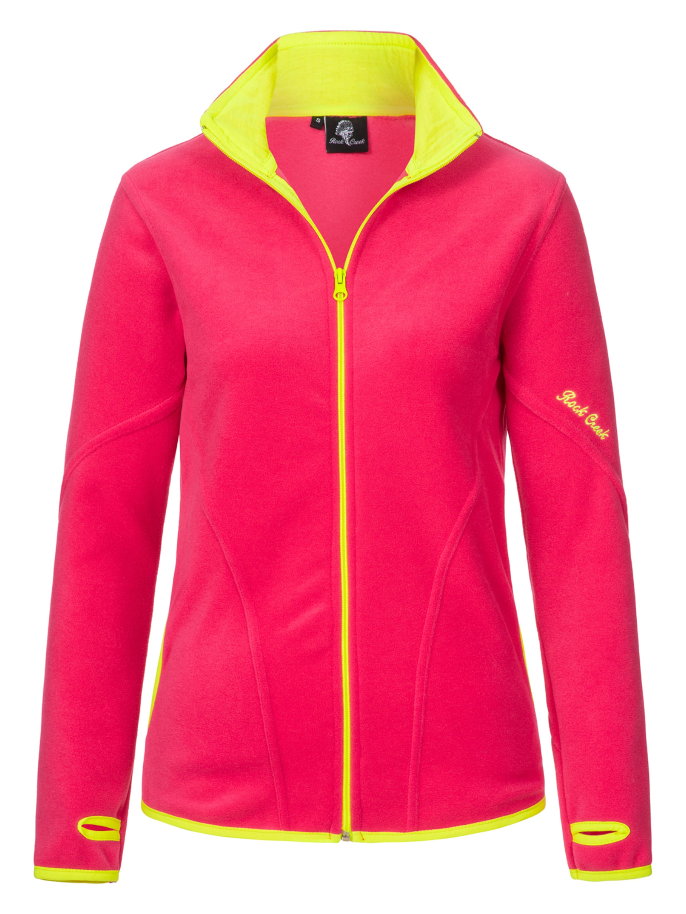 Rock Creek Fleecejacke in Pink: Vorderseite