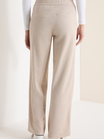 CECIL Wide leg Trousers 'Neele' in Beige