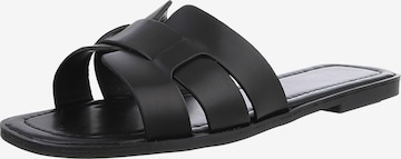 Ital-Design Pantolette in Schwarz: Vorderseite