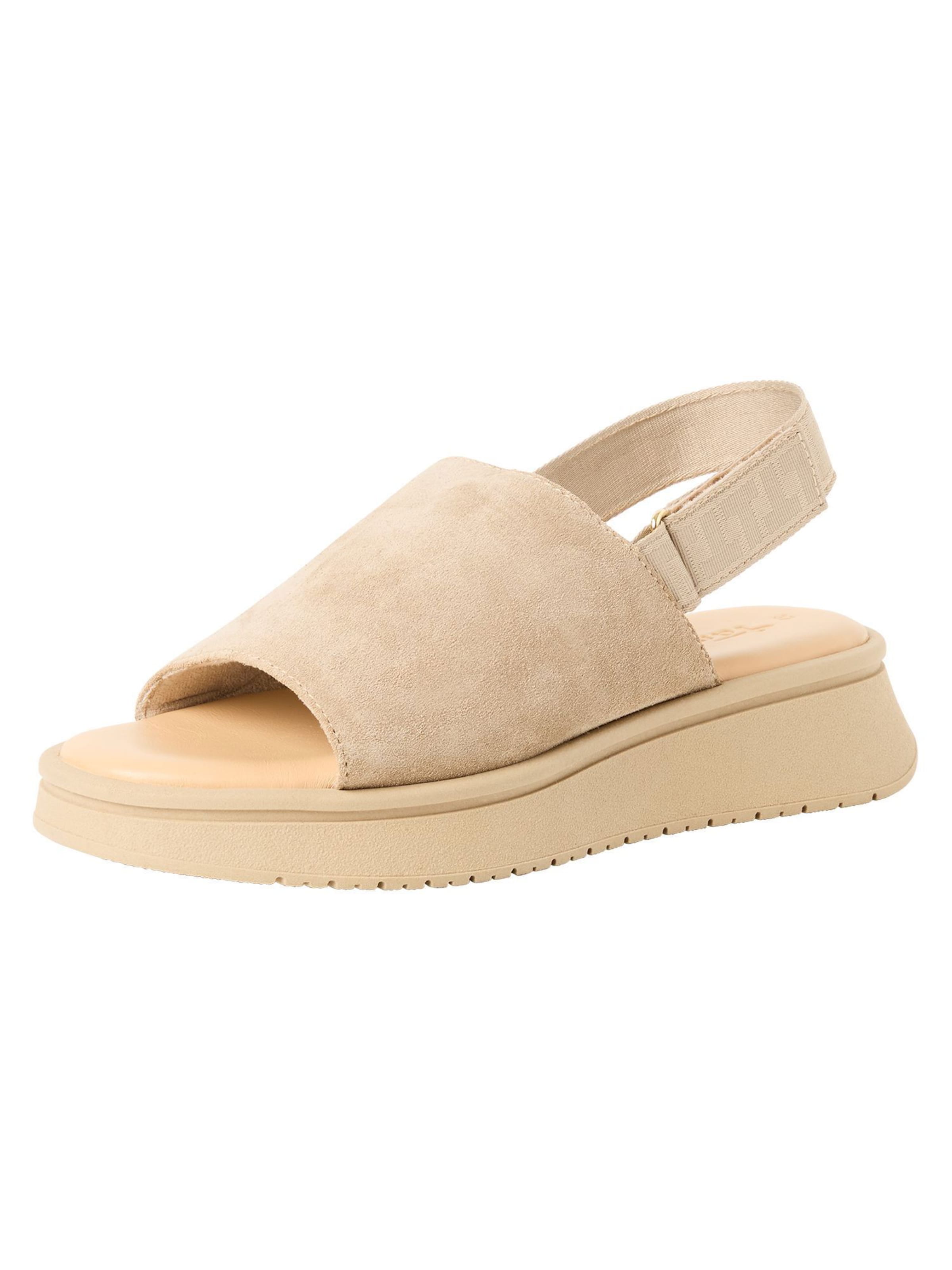 Sandales Tamaris en beige : devant