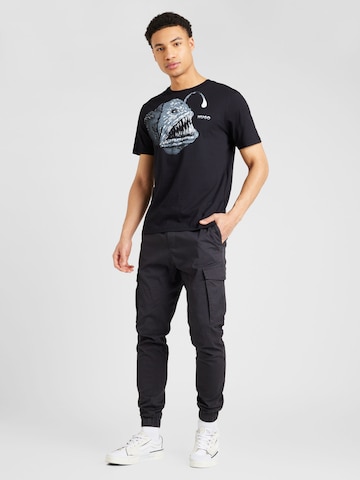 T-Shirt 'Dibeach' HUGO en noir