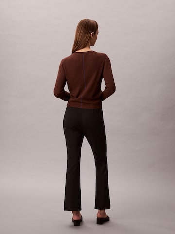 Calvin Klein Flared Trousers in Brown