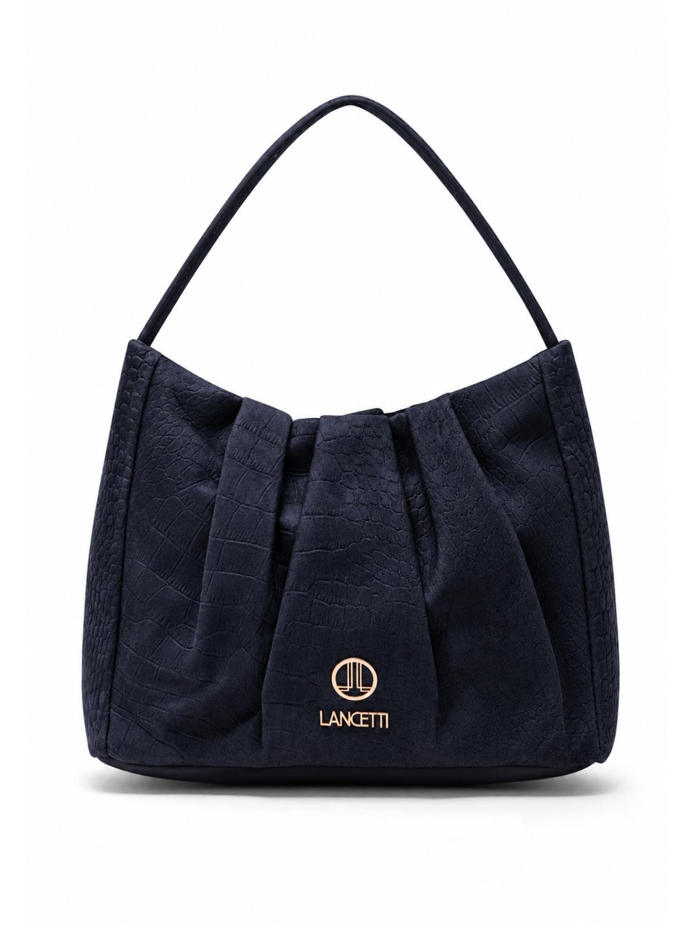 Borsa a mano 'Jarrik 2' di Lancetti in blu: frontale