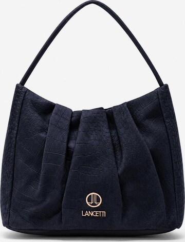 Borsa a mano 'Jarrik 2' di Lancetti in blu: frontale