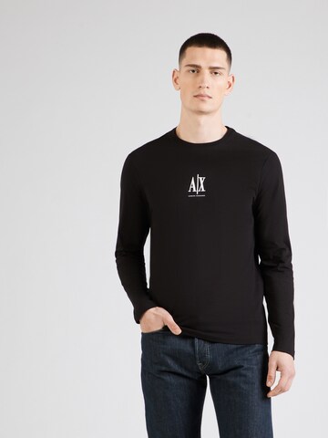 Maglietta di ARMANI EXCHANGE in nero: frontale