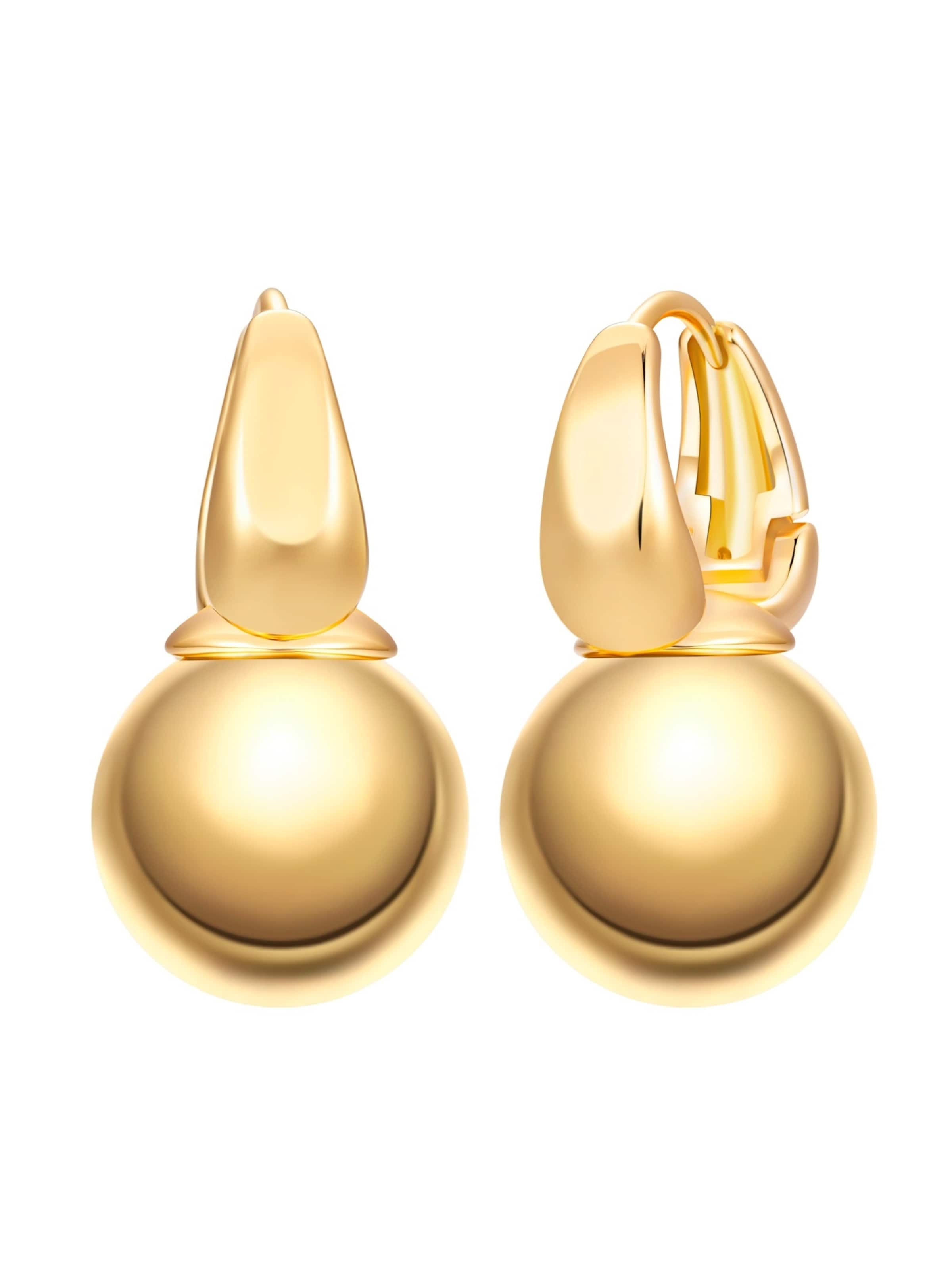 Orecchini di Lulu & Jane in oro: frontale