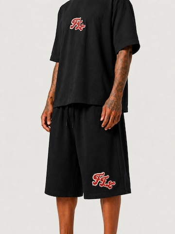 Farfromlove Baggy Sports trousers 'CORT JORTS' in Black
