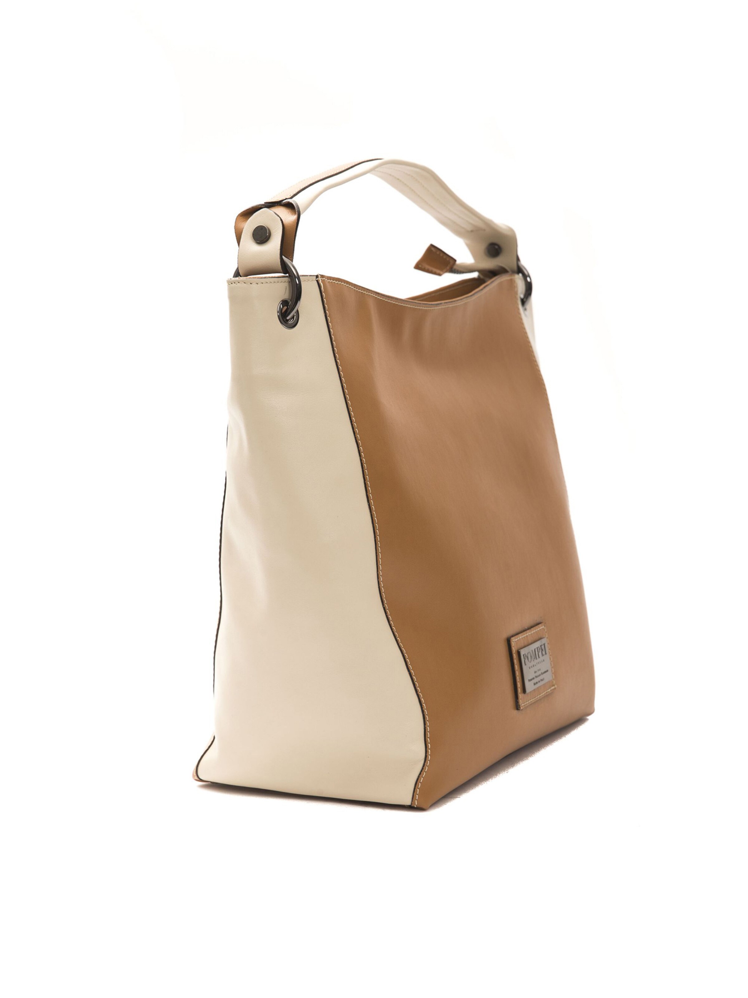 Sac bandoulière Donatella Pompei en marron : devant