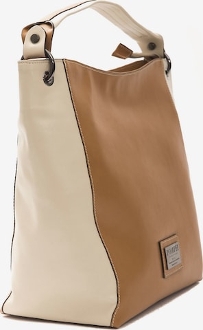 Sac bandoulière Donatella Pompei en marron : devant