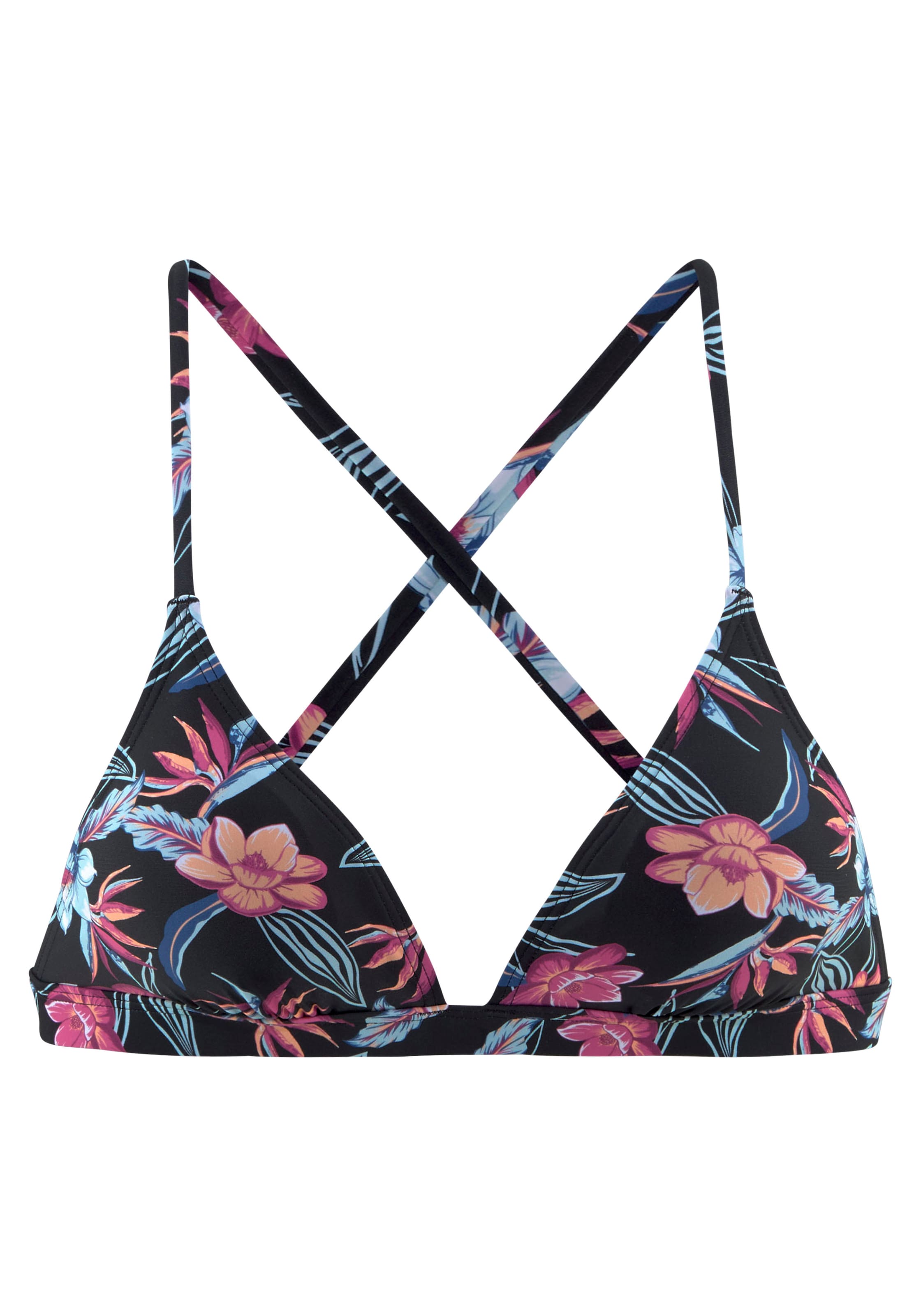 KangaROOS Trikotni nedrčki Bikini zgornji del | črna barva: sprednja stran