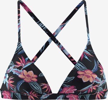 KangaROOS Triangle Bikini Top in Black: front