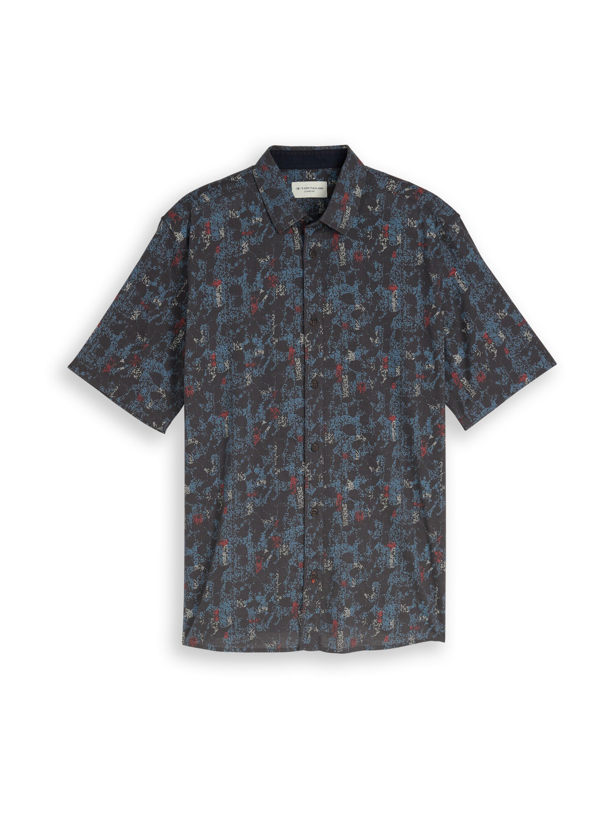TOM TAILOR Comfort Fit Hemd in Grau: Vorderseite
