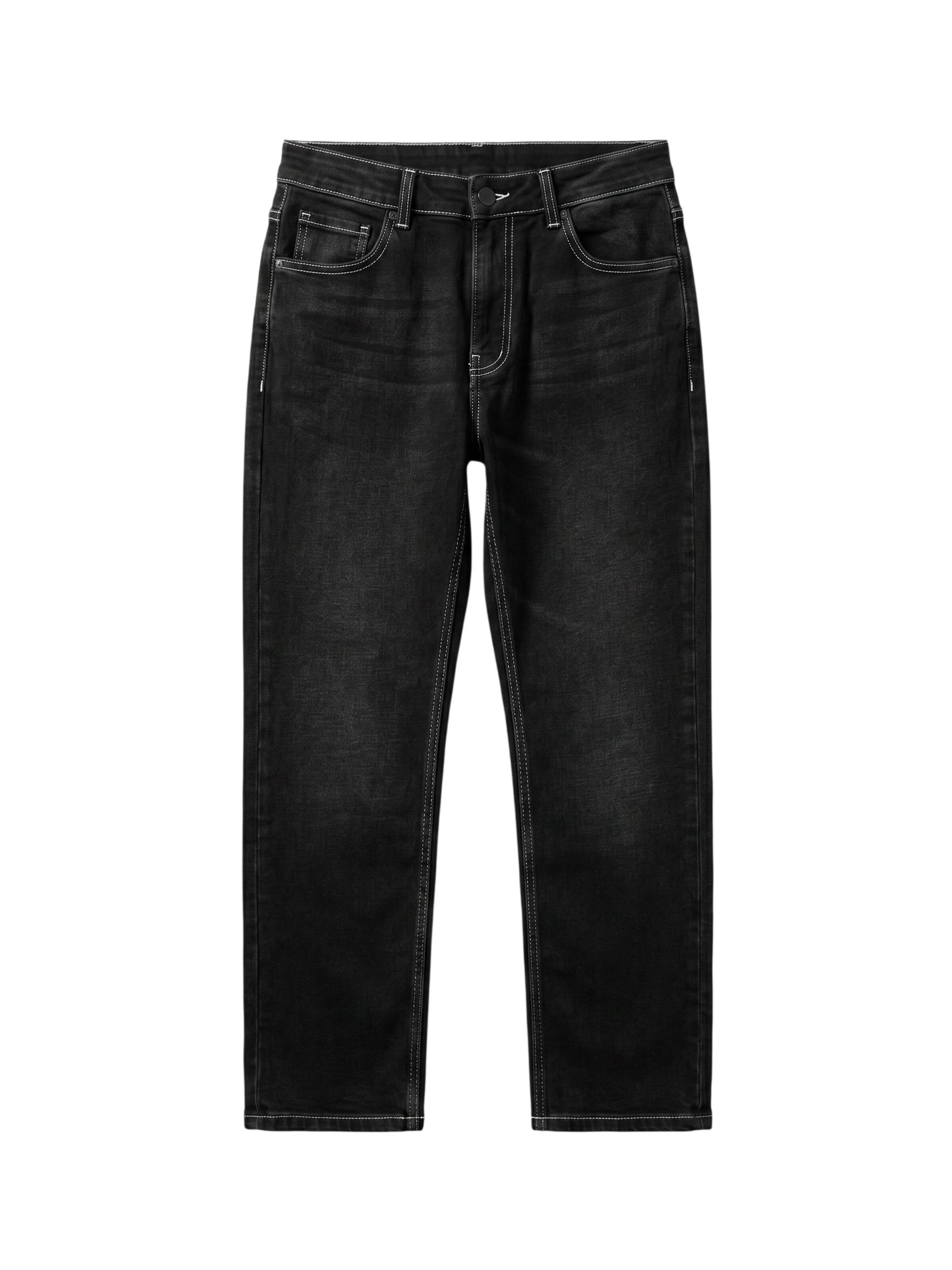 Regular Jean 'Regular Fit Washed Jeans  - Black' Kleidermafia en noir : devant