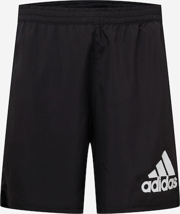 ADIDAS PERFORMANCE Workout Pants 'Run It' in Black: front