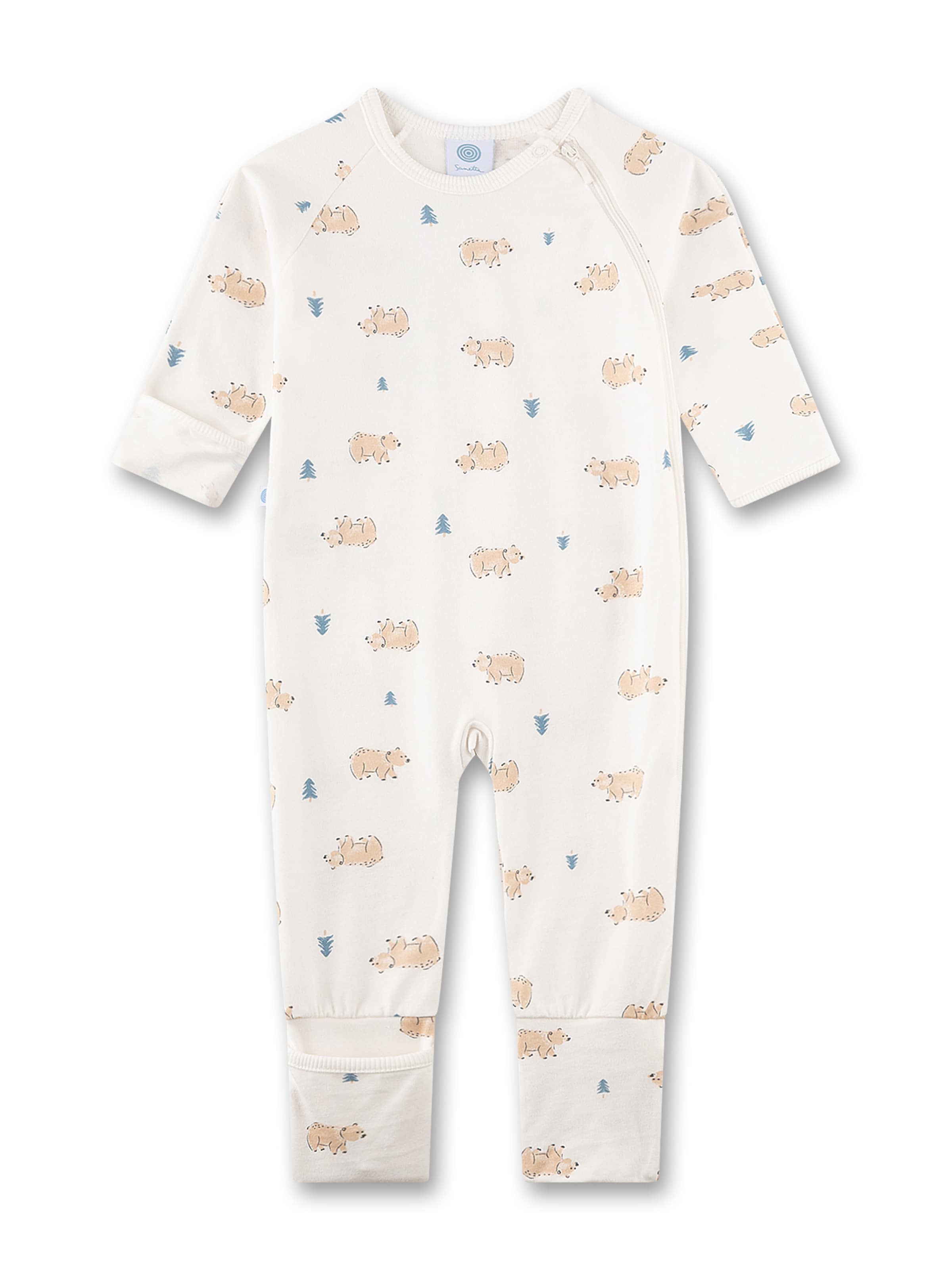 Sanetta Romper/bodysuit in Beige: front