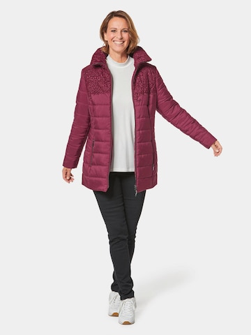 Goldner Winterjacke in Pink