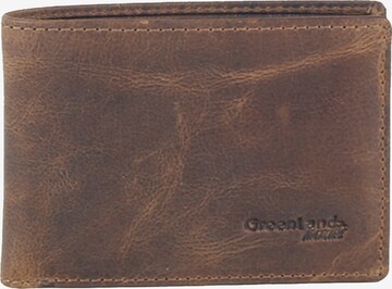 Greenland Nature Wallet in Brown: front