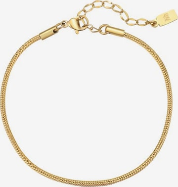 Braccialetto 'Snake Wave' di Hey Happiness in oro: frontale