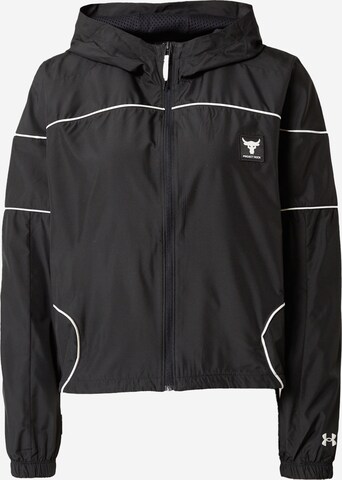 UNDER ARMOUR Sportjas in Zwart: voorkant