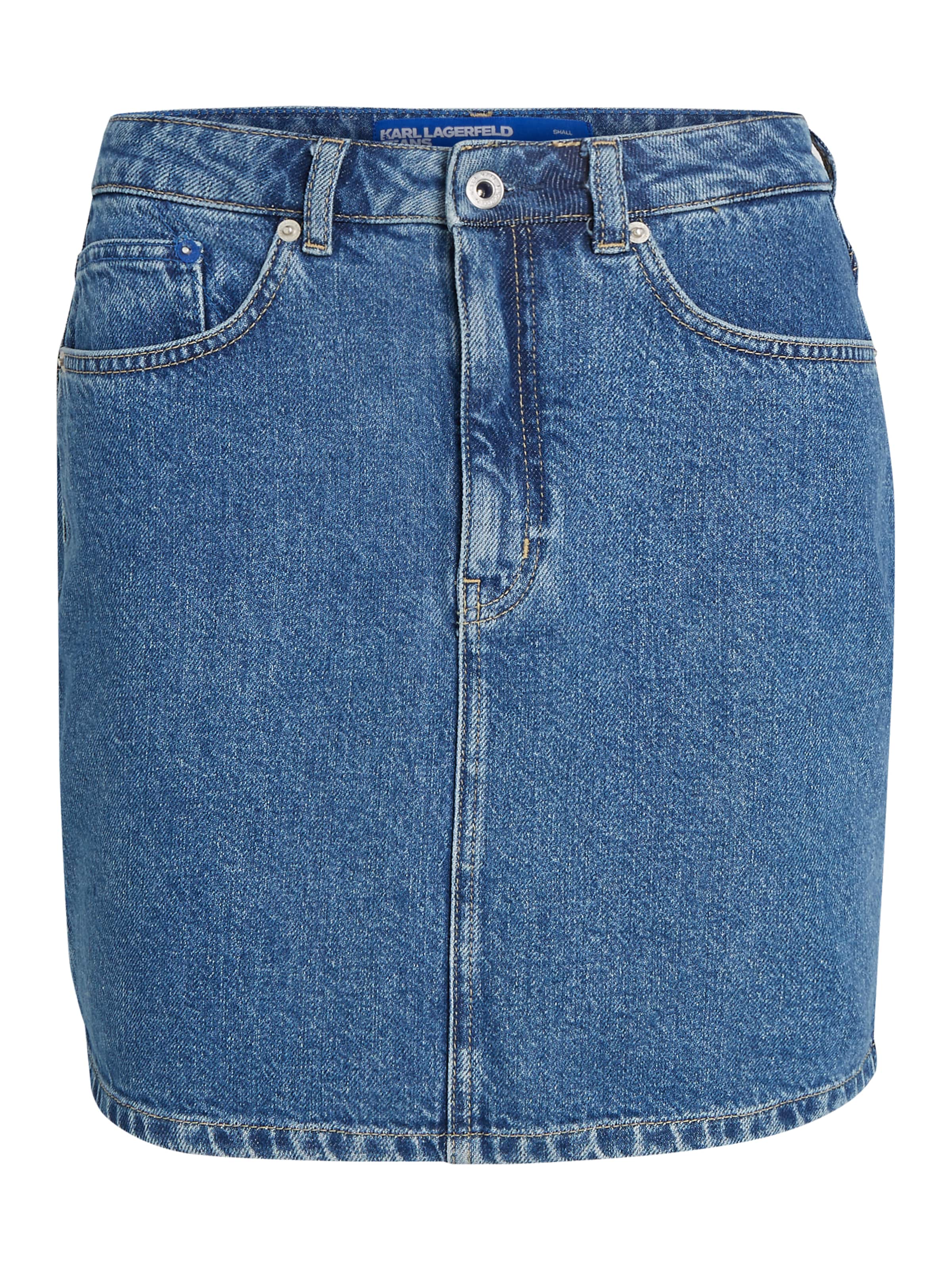 Fustă de la KARL LAGERFELD JEANS pe albastru: față
