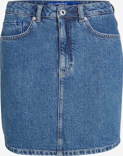 KARL LAGERFELD JEANS Sukňa - modrá denim / petrolejová / grenadínová / šedobiela, Produkt