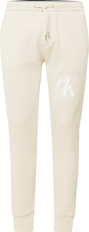 Calvin Klein Jeans Tapered Hose in Creme