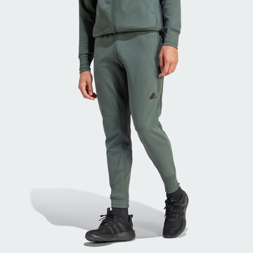 ADIDAS SPORTSWEAR Tapered Workout Pants 'Z.N.E.' in Green: front